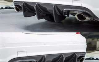 メルセデス ・ ベンツ W204 のための普遍的なアフター マーケットの自動車部品炭素繊維車バンパー後部ディフューザー