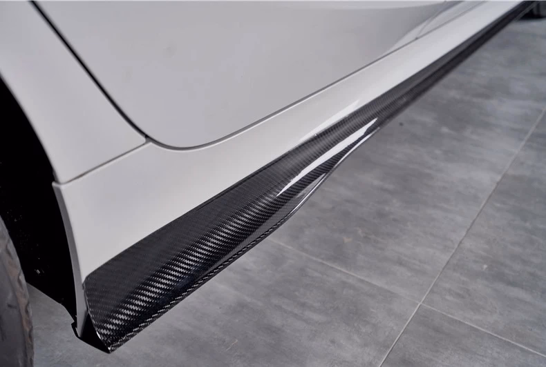 Carbon Fiber Seitenschweller Body Kit für BMW 3er G20 G28 Auto Seitenschweller Verlängerung