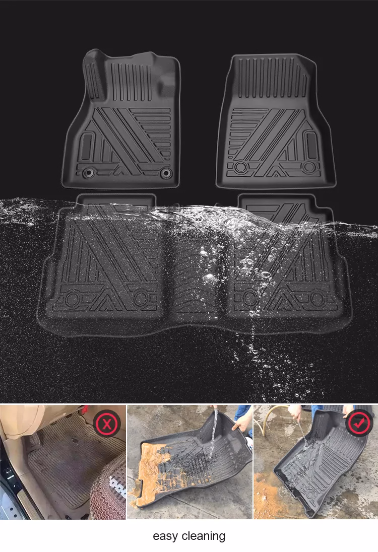 Aangepaste hoge kwaliteit 3D TPE RHD LHD tapijt vloermat voor auto