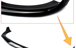 Dla Mercedes S-Class W223 Gloss Black przedni splitter, tylny dyfuzor, zestawy karoserii