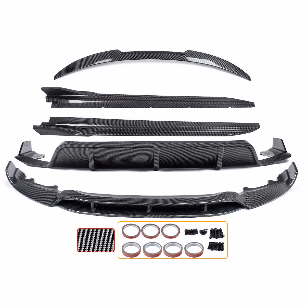 Front Splitter Rear Diffuser Spoiler Side Skirts Body Kit For BMW X6 F16