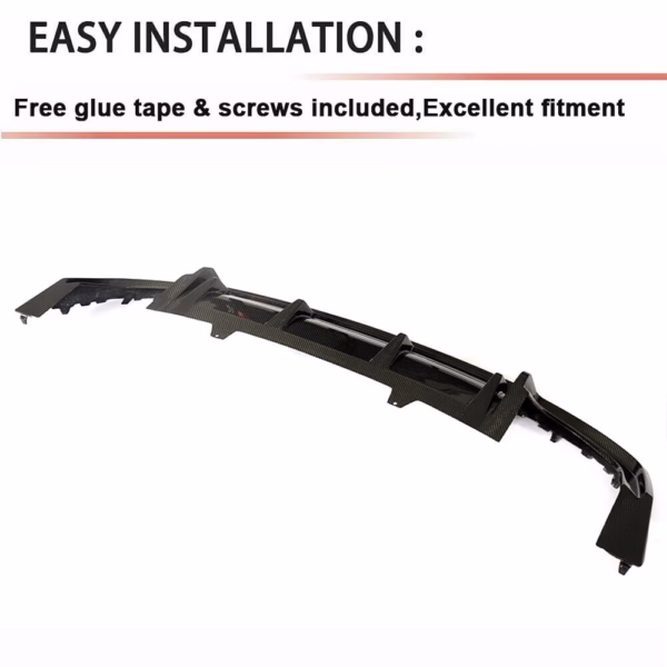Supplier Carbon Fiber Car Body kits Rear Bumper Lip Spoiler for For Audi S5 A5 B9
