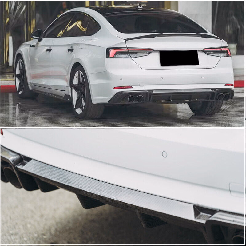 Supplier Carbon Fiber Car Body kits Rear Bumper Lip Spoiler for For Audi S5 A5 B9