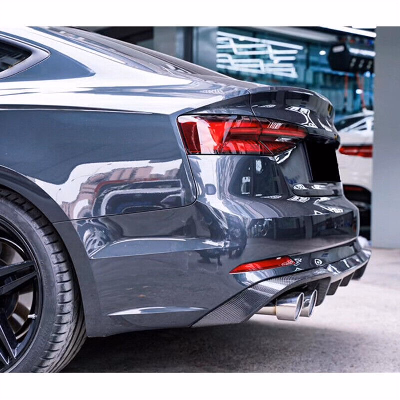 Supplier Carbon Fiber Car Body kits Rear Bumper Lip Spoiler for For Audi S5 A5 B9