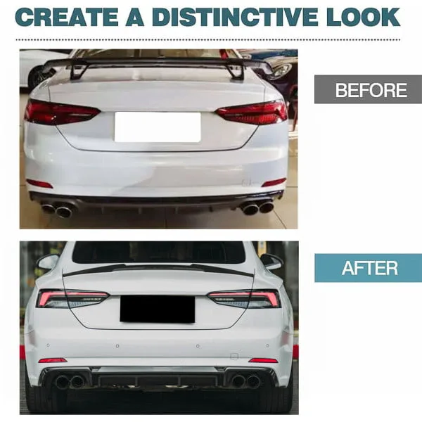 Supplier Carbon Fiber Car Body kits Rear Bumper Lip Spoiler for For Audi S5 A5 B9
