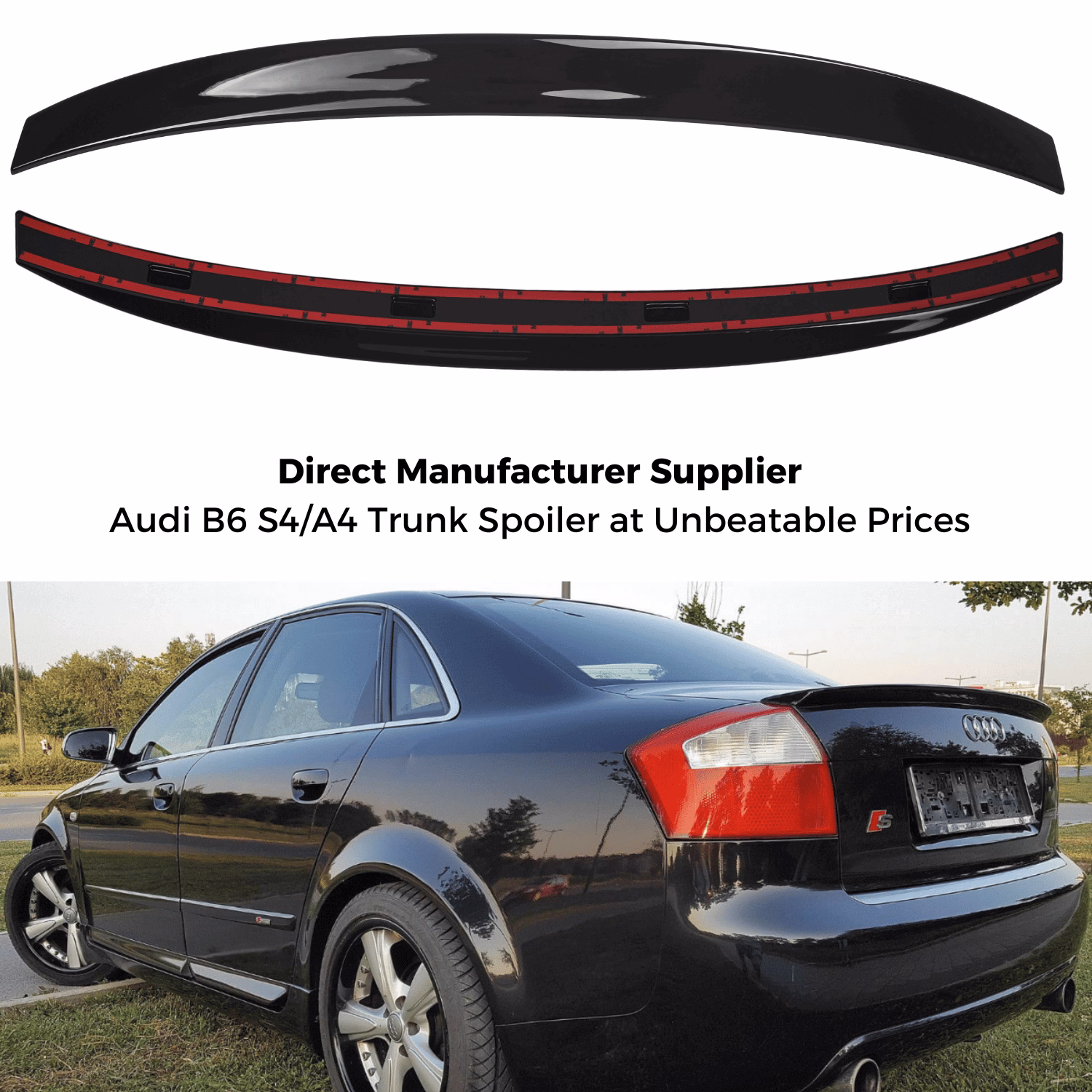 Sconti a volume su Audi B6 S4A4 Trunk Spoiler - Direttamente dal produttore