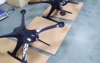 armazón de dron de fibra de carbono