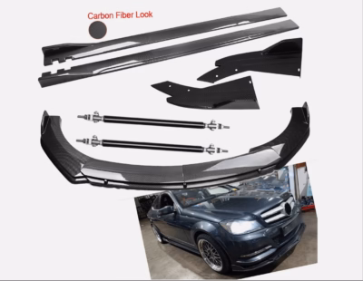 Mercedes-Benz W205 C63 AMG Kit splitter paraurti anteriore in fibra di carbonio